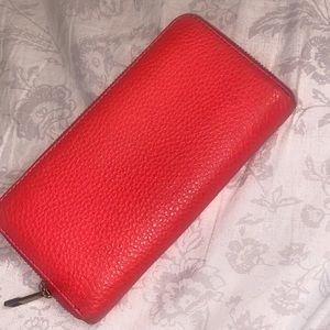 Bright Pink Fossil wallet
